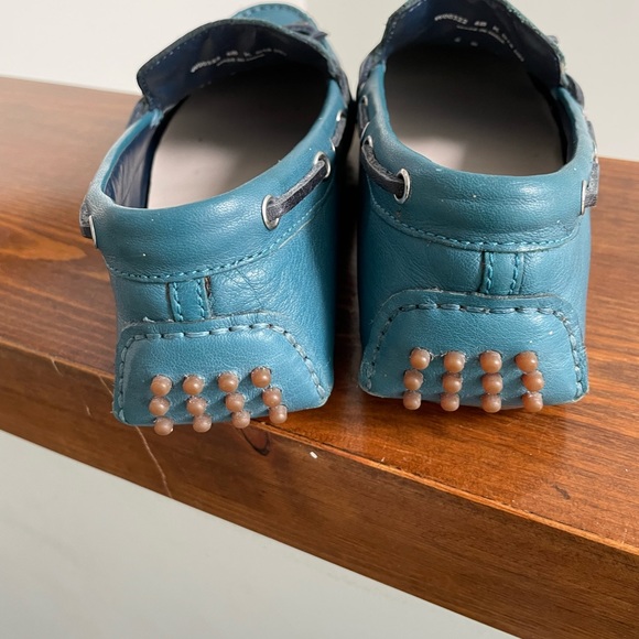 Cole Haan teal driving moccasins size 6 - Picture 7 of 11